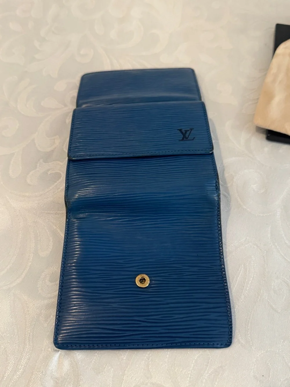 Louis Vuitton Epi Leather Small Wallet in Blue